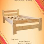 🌲 Encuentra la cama de pino 1 plaza perfecta para tu hogar 🛌